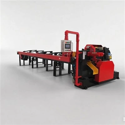 Macchina automatica per il taglio di barre d'acciaio